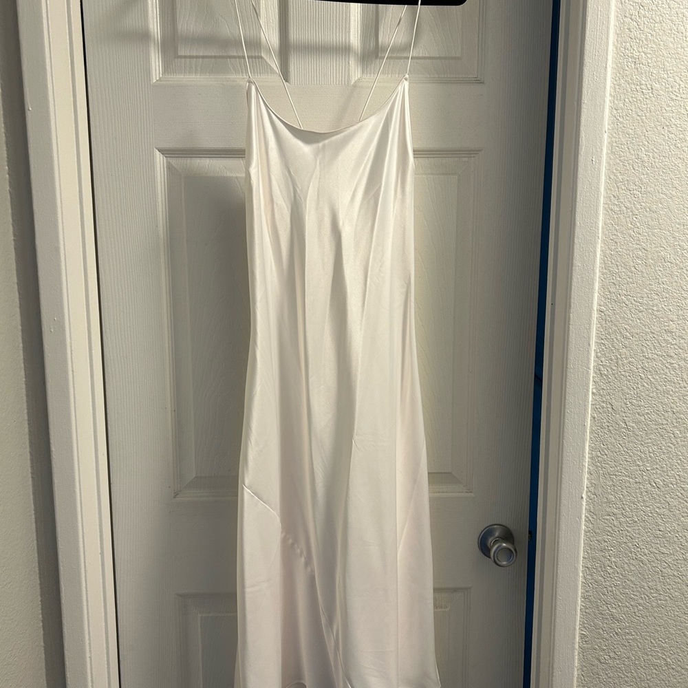 Victoria's Secret White Satin Slip